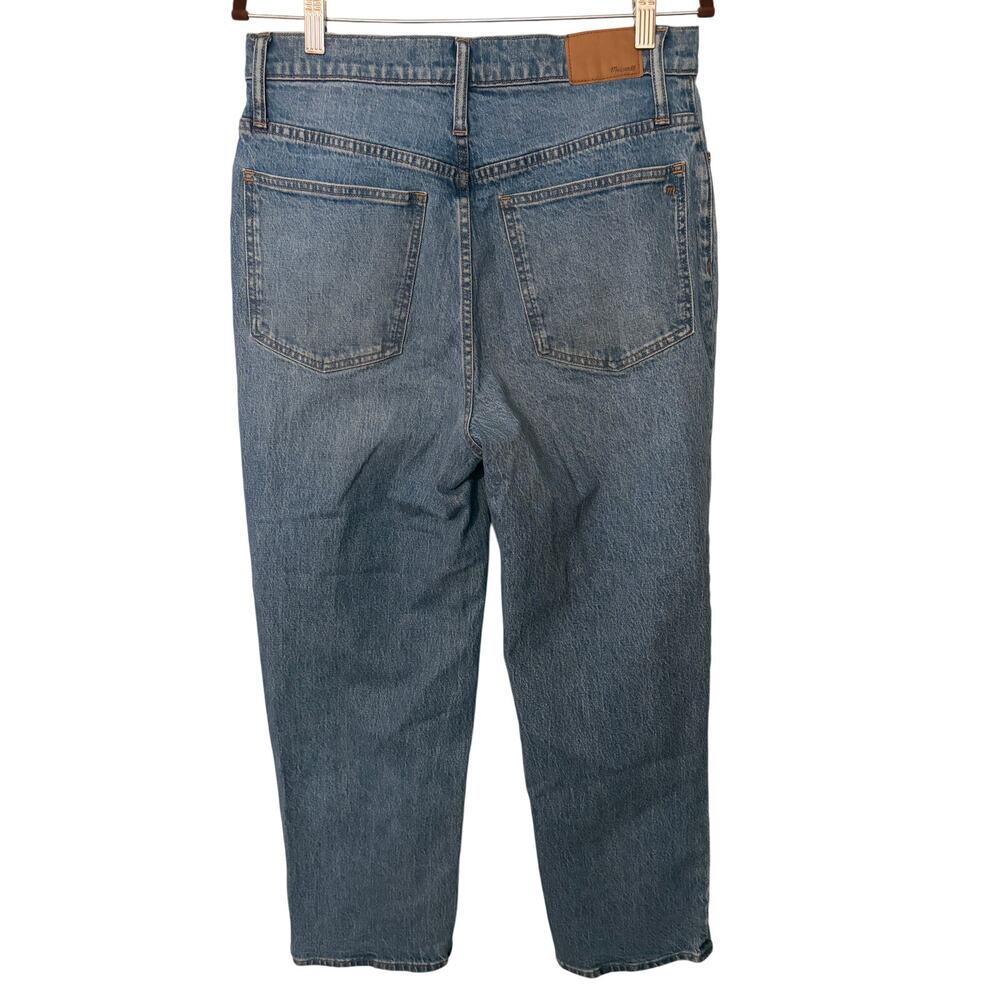 Madewell The Perfect Vintage Wide Leg Crop Jeans 30 Tall Light Wash High Rise - Picture 3 of 5